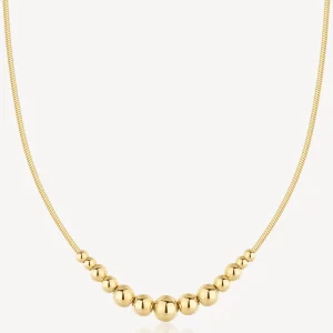 New Collana A Sfere In Acciaio Dorata Perfect Brosway | BPC06 Donna Gioielli Moda Donna