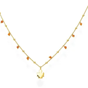 Hot Collana Con Angelo Bombato | CLANGA3 Donna Gioielli Moda Donna