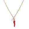 Sale Collana Con Cornetto Portafortuna Rosso | CLCORR Donna Gioielli Moda Donna