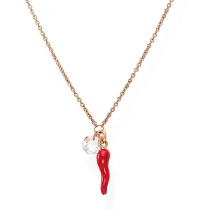 Sale Collana Con Cornetto Portafortuna Rosso | CLCORR Donna Gioielli Moda Donna