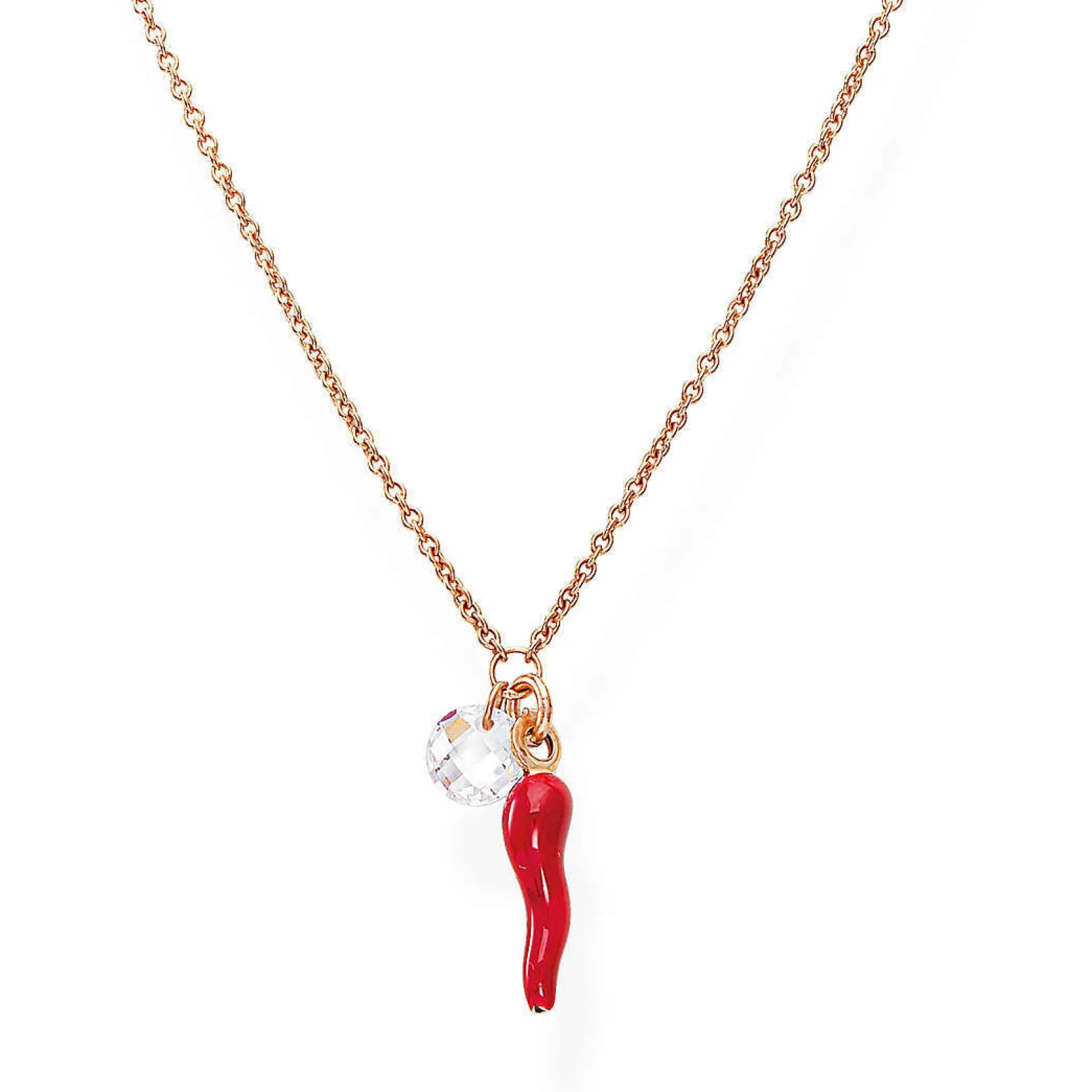 collana_amen_con_cornetto_0-2.webp Sale Collana Con Cornetto Portafortuna Rosso | CLCORR Donna Gioielli Moda Donna