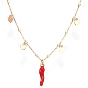 Hot Collana Con Cuore e Cornetto | CLCSHRR Donna Gioielli Moda Donna
