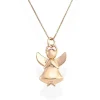 Sale Collana Donna Con Angelo In Argento Rosè | A1R Donna Gioielli Moda Donna