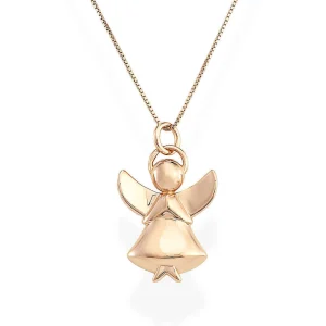 Sale Collana Donna Con Angelo In Argento Rosè | A1R Donna Gioielli Moda Donna