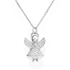 Fashion Collana Donna Con Angelo In Argento | A3BB Donna Gioielli Moda Donna