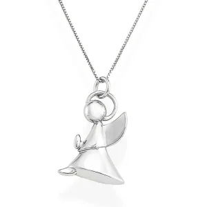 Best Collana Donna Con Angelo In Argento | A4B Donna Gioielli Moda Donna