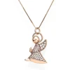 Clearance Collana Donna Con Angelo In Argento Rosè | A6RB Donna Gioielli Moda Donna