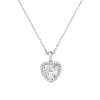 Clearance Collana Big Diamond Cuore Bianco | CLTIHBBBZ Donna Gioielli Moda Donna
