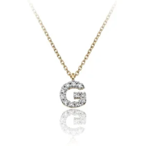New Collana Chimento Donna Con Pendente Lettera G |  1G0969GBB1450 Donna Gioielli Donna