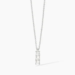 Fashion Collana Con Catena Forzatina E Zirconi Bianchi Gioielli | 553643 Donna Gioielli Moda Donna