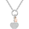 Discount Collana Con Chiusura Ad Anello, Cuore Charm E Angelo Giannotti | GIA439 Donna Gioielli Moda Donna