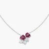 Best Collana con Cuori Rubino | CL2HHBRBZ Donna Gioielli Moda Donna