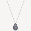 Sale Collana Con Galvanica Rutenia Pendente Light Blue Gioielli Fancy | FCL114 Donna Gioielli Moda Donna