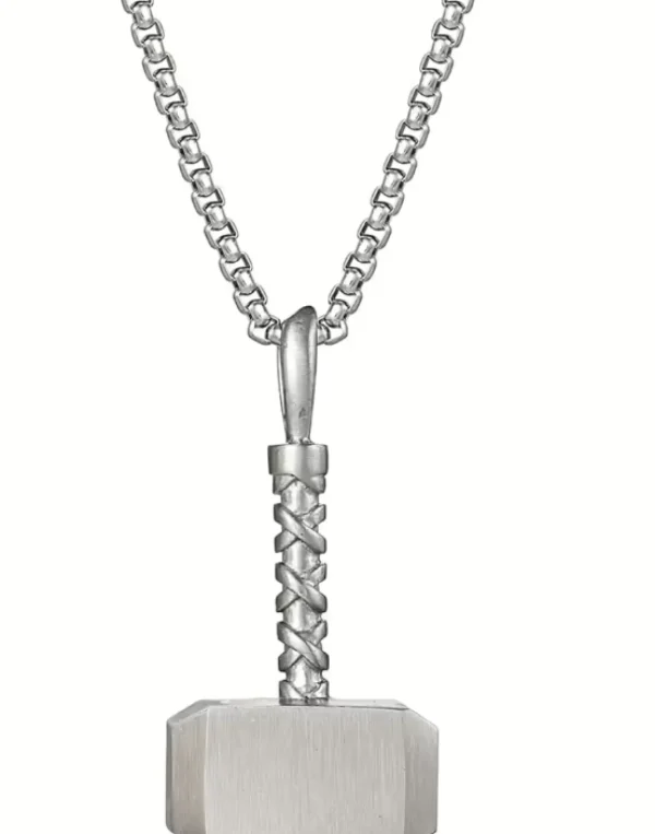 Fashion Collana Con Martello Di Thor Gioielli | N600501L-22.CS Gioielli Moda Bimbi