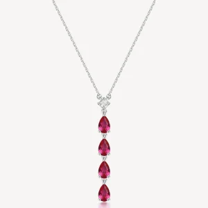 Fashion Collana Con Pendente Zirconi Passion Ruby Gioielli Fancy | FPR112 Donna Gioielli Moda Donna