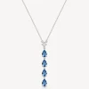 Outlet Collana Con Pendente Zirconi Freedom Blue Gioielli Brosway Fancy | FFB110 Donna Gioielli Moda Donna