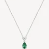 Online Collana Con Pendente Zircone Life Green Gioielli Brosway Fancy | FLG109 Donna Gioielli Moda Donna