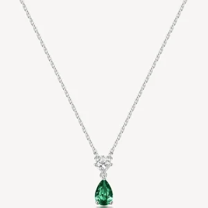 Online Collana Con Pendente Zircone Life Green Gioielli Brosway Fancy | FLG109 Donna Gioielli Moda Donna