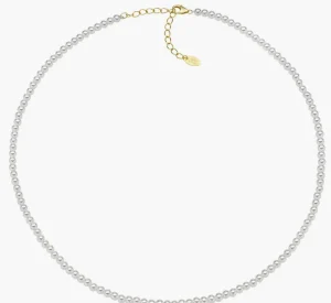 Sale Collana Con Perle di Cristallo 3 mm | CLPE30SWGB36 Donna Gioielli Moda Donna