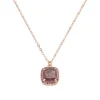Sale Collana Con Pietra Marrone Pendente | CLCRQRBRBRZ Donna Gioielli Moda Donna