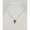 Clearance Collana Croce In Oro Diamanti E Rubini Gioielli e Delucchi | CLN010375 RB2 Donna Gioielli Donna