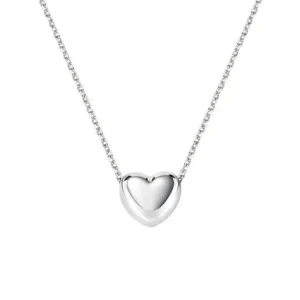 Online Collana Cuore Bombato Piccolo | CLCUBOB3 Donna Gioielli Moda Donna