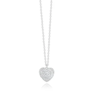 Sale Collana Cuore In Argento E Zirconi Gioielli | 553335 Donna Gioielli Moda Donna