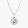 Outlet Collana Diamond con Zircone tondo Bianco | CLLUBOBBBZ Donna Gioielli Moda Donna