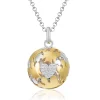 Best Collana Donna Chiama Angeli In Argento E Cuore Con Zirconi |  SFA142 Donna Gioielli Moda Donna