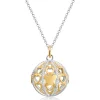 New Collana Donna Chiama Angeli Dorato Cuori E Zirconi |  SFA160 Donna Gioielli Moda Donna