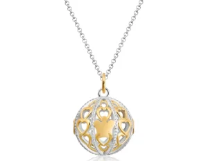 New Collana Donna Chiama Angeli Dorato Cuori E Zirconi |  SFA160 Donna Gioielli Moda Donna