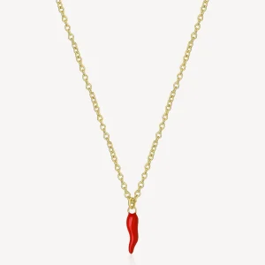 Best Collana Donna Con Cornetto Portafortuna Gioielli Chakra | BHKN090 Donna Gioielli Moda Donna