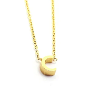 Best Collana Donna Con Iniziale "C" Gioielli | COA132DC Donna Gioielli Moda Donna