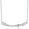 Fashion Collana Donna Con Zirconi Silver Gioielli Affinity | BFF106 Donna Gioielli Moda Donna