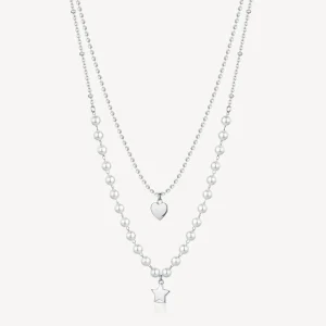 Outlet Collana Donna Cuore E Stella Gioielli Chant | BAH81 Donna Gioielli Moda Donna