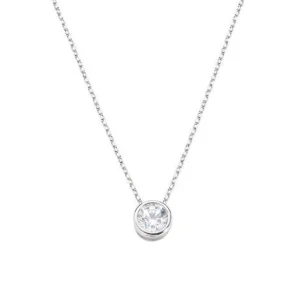 Hot Collana Donna Diamonds Con Punto Luce Tondo Medio Gioielli | CLSOT50BB Donna Gioielli Moda Donna