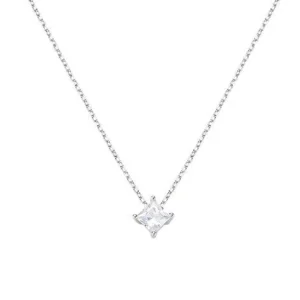Sale Collana Donna Diamonds Con Punto Luce Quadrato Piccolo Gioielli | CLSOQ40BB Donna Gioielli Moda Donna