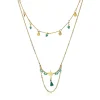 Best Collana Donna In Acciaio A Doppio Filo Gioielli | COA961AT Donna Gioielli Moda Donna