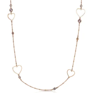 Best Collana Donna In Acciaio Con Cuori Gioielli Sight |  BHG04 Donna Gioielli Moda Donna