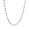 Sale Collana Donna In Acciaio Con Pietre Gioielli | BCO172VER Donna Gioielli Moda Donna