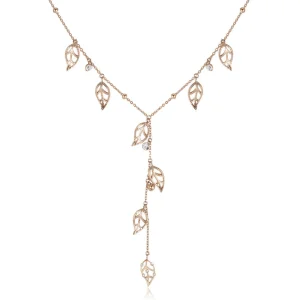 Hot Collana Donna In Acciaio Gioielli   Leaves Of Life | BVS04 Donna Gioielli Moda Donna