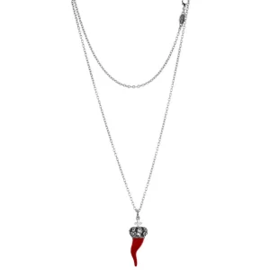 Online Collana Donna In Argento Con Corno Gioielli | BM2037/1 Donna Gioielli Moda Donna