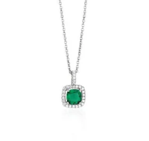 Online Collana Donna In Argento E Smeraldo Verde Gioielli | 553035 Donna Gioielli Moda Donna