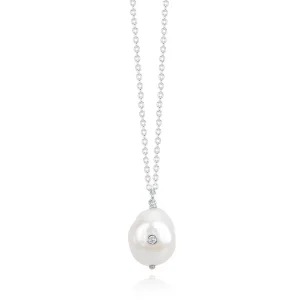 Outlet Collana Donna In Argento Con Perla Barocca Gioielli | 553332 Donna Gioielli Moda Donna