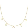 Hot Collana Donna In Oro Con Cuori Gioielli | AU9CLMCUG Donna Gioielli Moda Donna