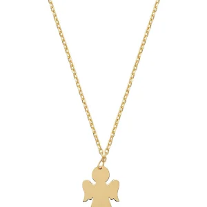 Online Collana Donna In Oro Con Angelo Custode Gioielli | AU9CLAG3 Donna Gioielli Moda Donna