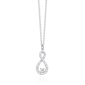 Fashion Collana Donna Infinito In Argento Con Zirconi | 553211 Donna Gioielli Moda Donna