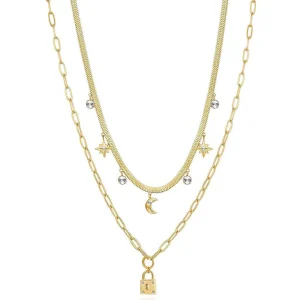 Sale Collana Donna Lucchetto Gioielli Chant | BAH048 Donna Gioielli Moda Donna