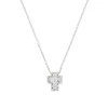 Sale Collana Donna Mini Croce Con Zirconi Bianchi Gioielli | CLCRREBBBZ3 Donna Gioielli Moda Donna