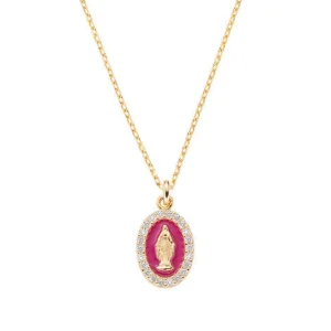 Sale Collana Donna Mini Medaglia Miracolosa Gioielli | CLMISMGBO Donna Gioielli Moda Donna